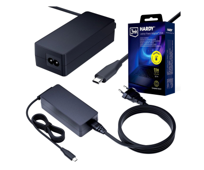 Zasilacz do laptopów 3mk Hardy Laptop Power Adapter™ 65W 3,2m USB-C